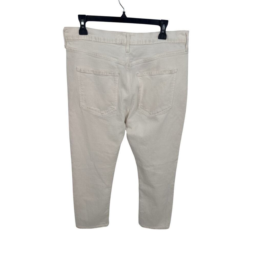 AGOLDE New Riley Crop Ankle Denim Jean in White Whip // 31 - Picture 9 of 12